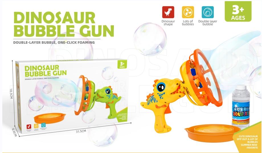 Dinosaur Bubble GunUnleash A Storm Of Bubble-filled Fun.