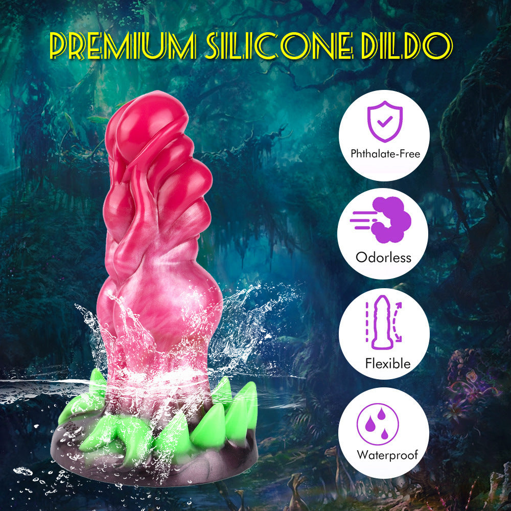 Large Size Luminous Base Liquid Silicone AnalPlug