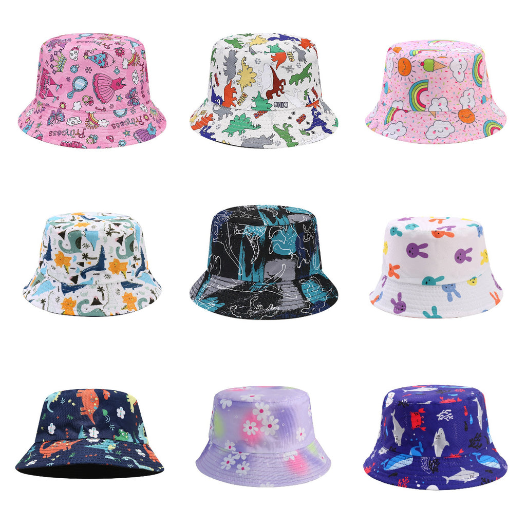 Cross-border Childrens Cartoon Animal Double-Sided Hat