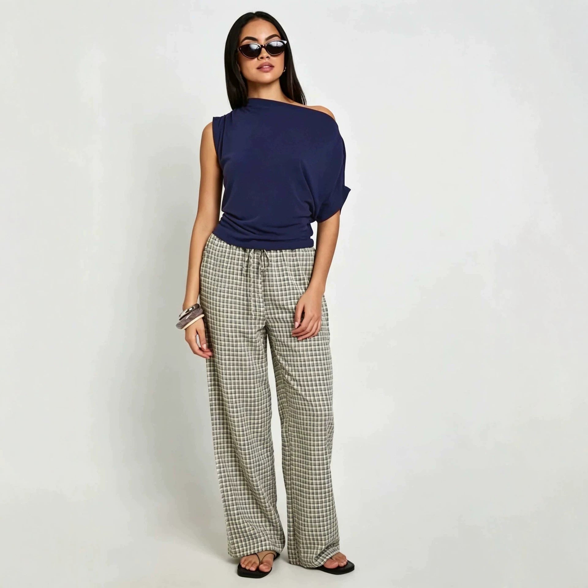 Summer Laid-back Off-shoulder Sleeveless Top