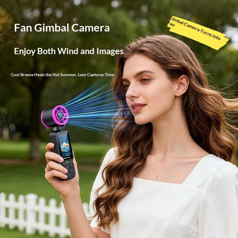 Outdoor Cycling Fan Gimbal Pocket Camera