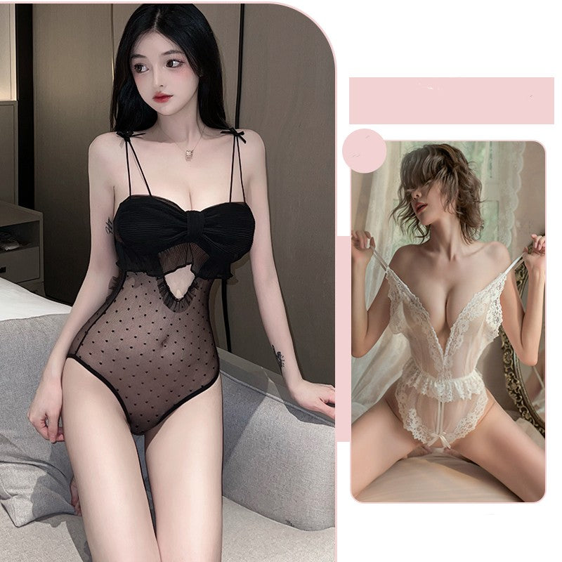 Underwear  Crotch Free Small Chest Gathered Pajamas