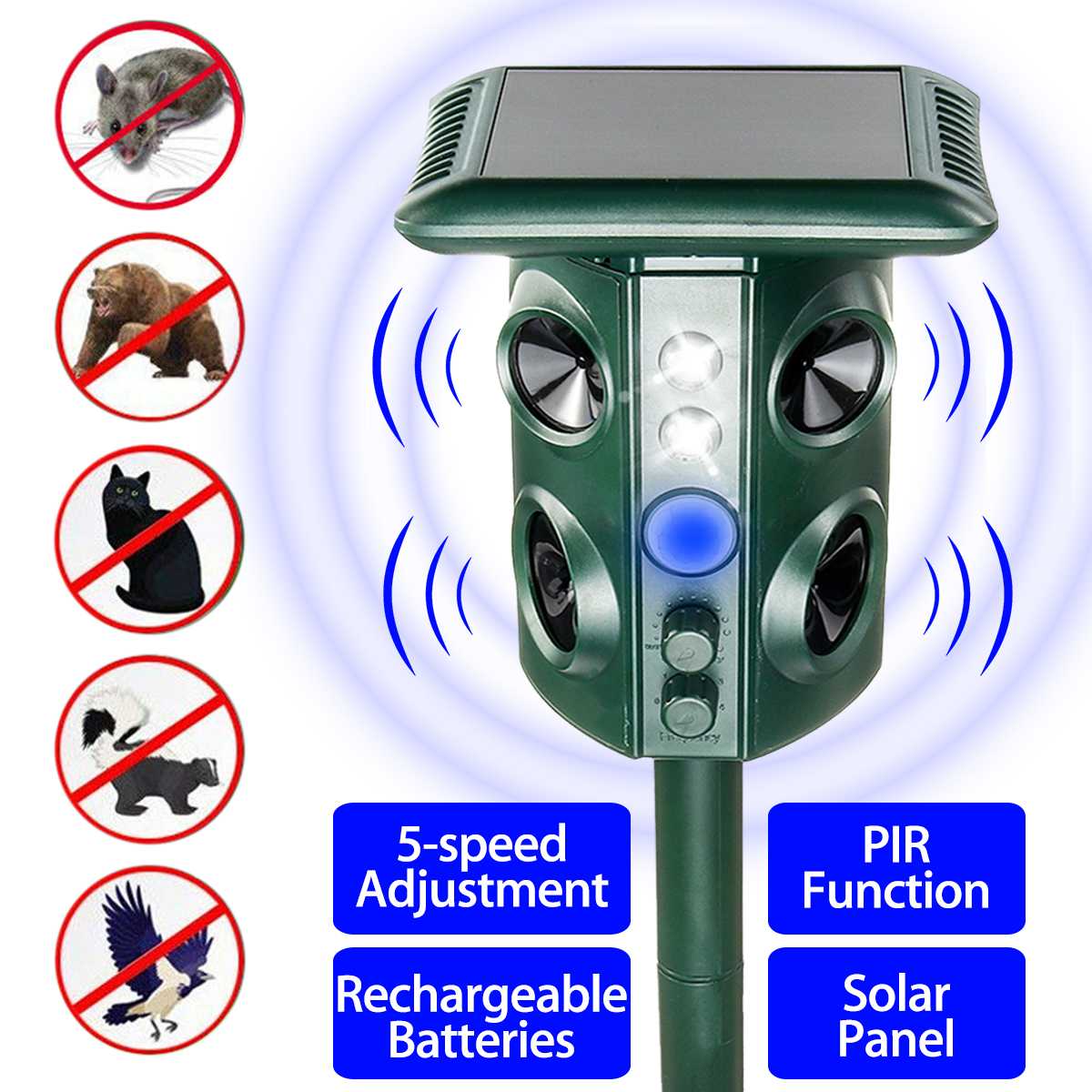 Multifunctional animal repellent snake repeller