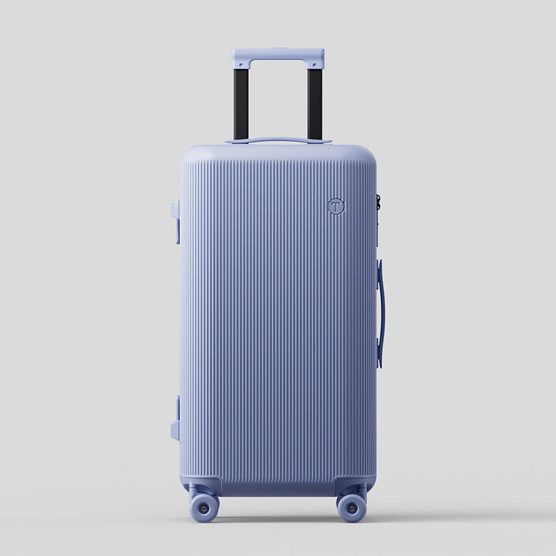 Large-capacity Plastic-frame Zippered Suitcaselightweight Sturdy And Durable PC Material