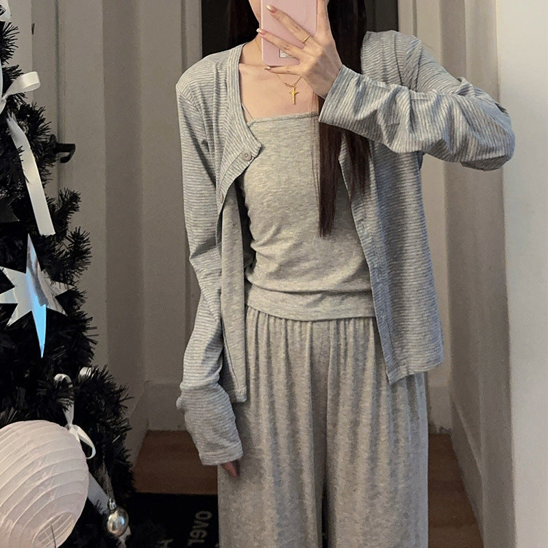 Autumn LongsleeveLong Pants Polkadot Loungewear Set