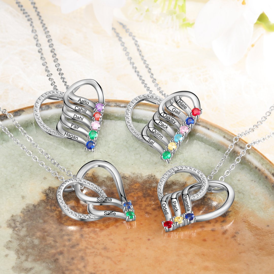 Personalized Trendy Necklace With December Birthstone Name