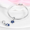 Copper-plated Silver Colorful Oil-drip Zircon DIY Bracelet Beads