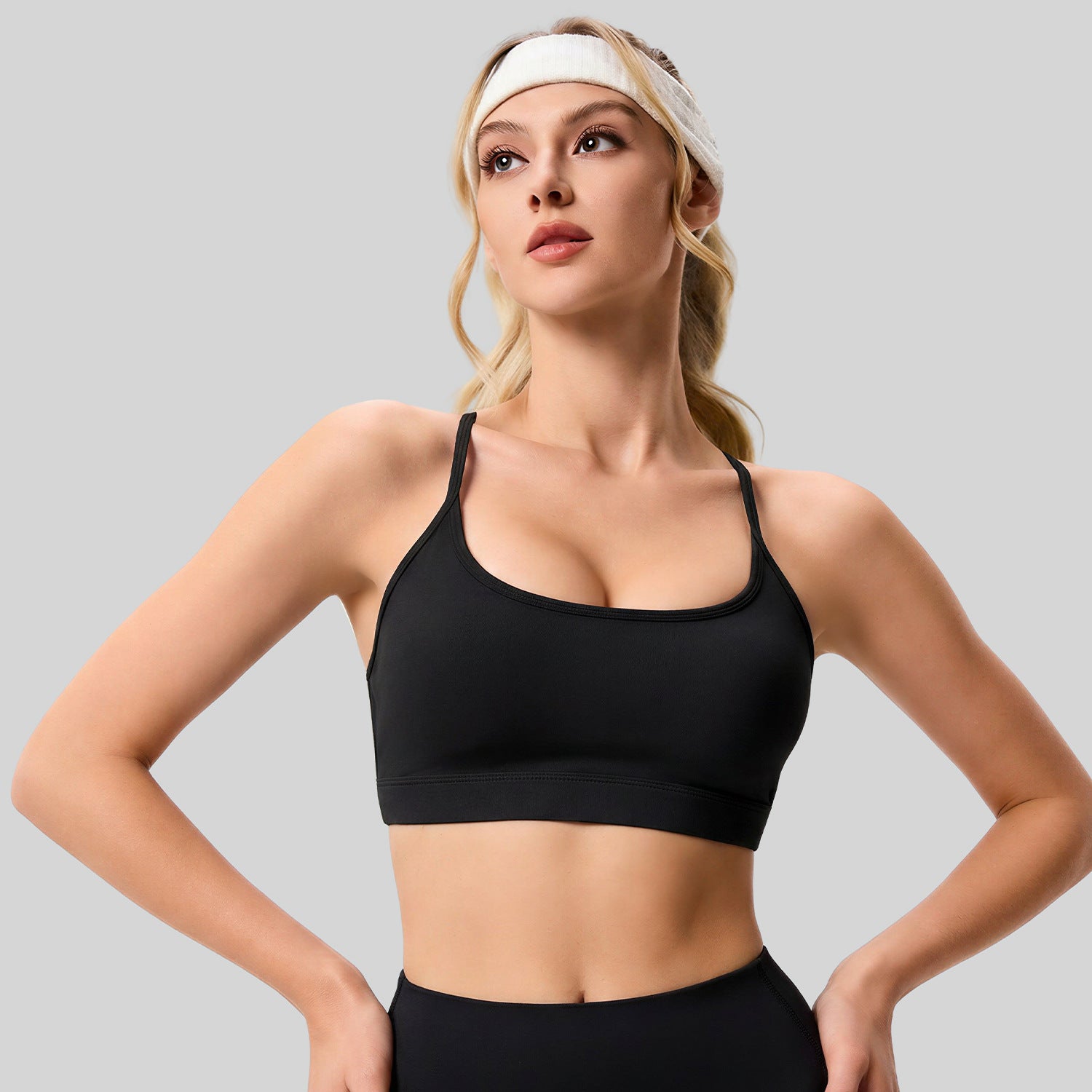 Womens Mesh Hollow-out Sports Bra