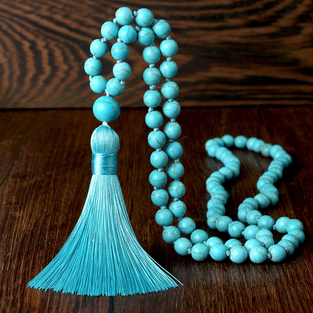 Vintage Turquoise Necklace Earrings Set