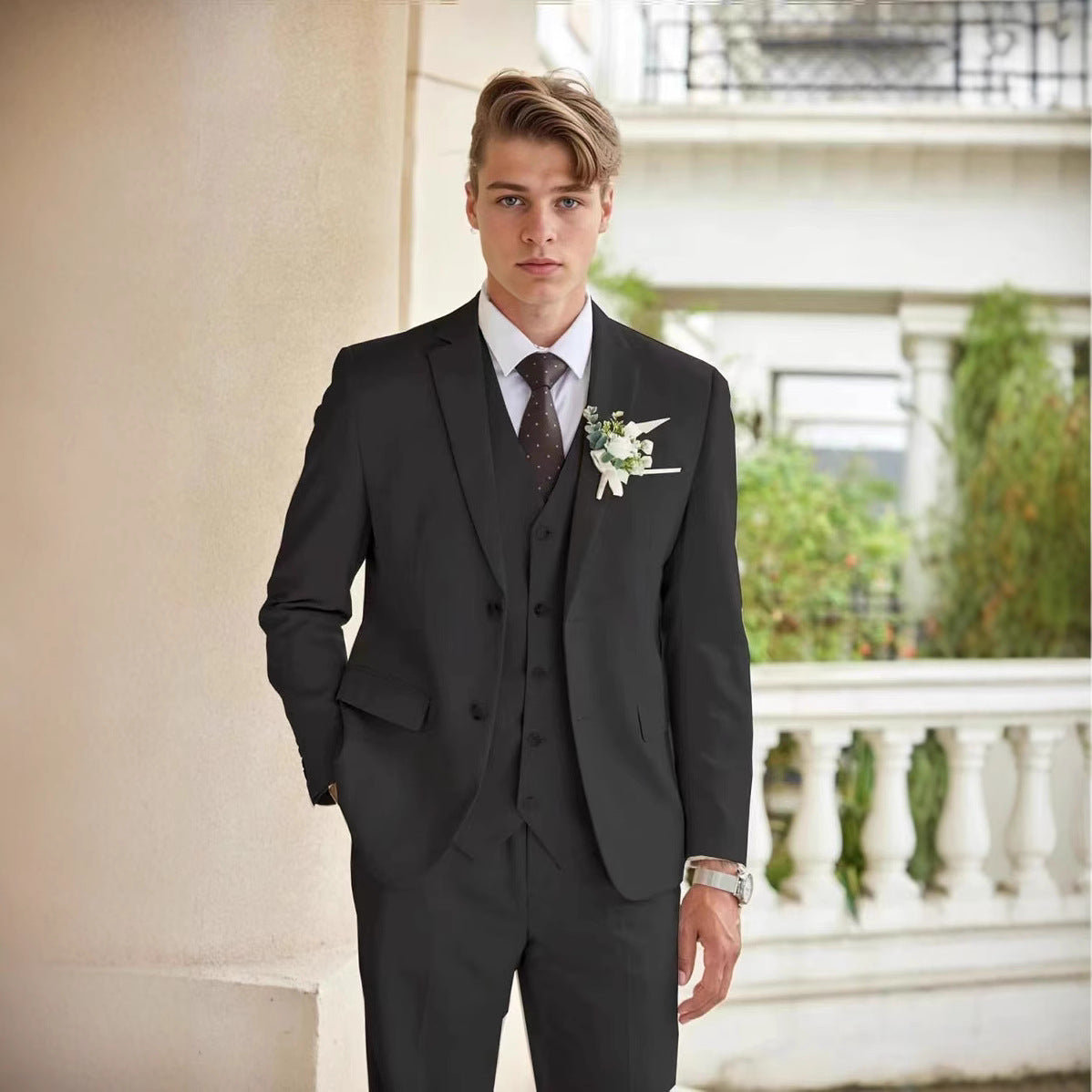 Mens Casual Best Man Two-Piece Suit