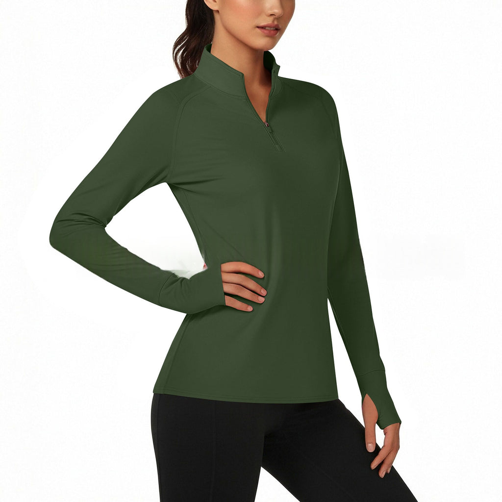 Womens Casual Solid-color Versatile Bottoming Shirt
