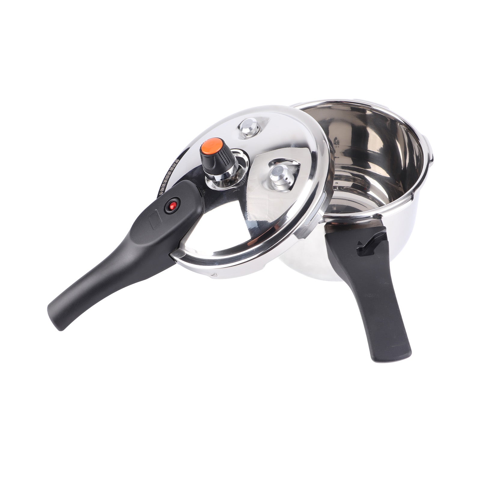 304 Stainless Steel Pressure Cooker Soup Pot Fast Cooking Energy Efficient Multifunctional Kitchen Cookware 2L 16cm