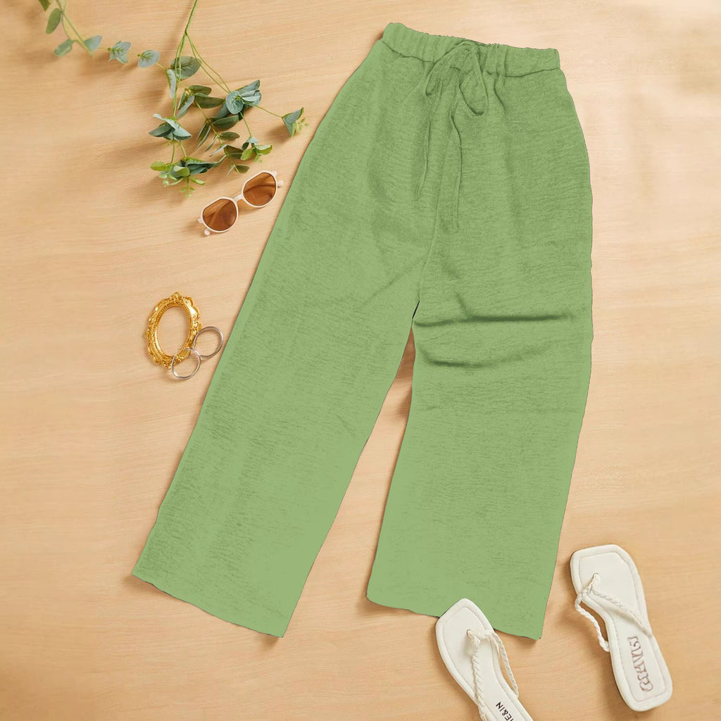 Loose-fitting Wide-leg Cropped Pants