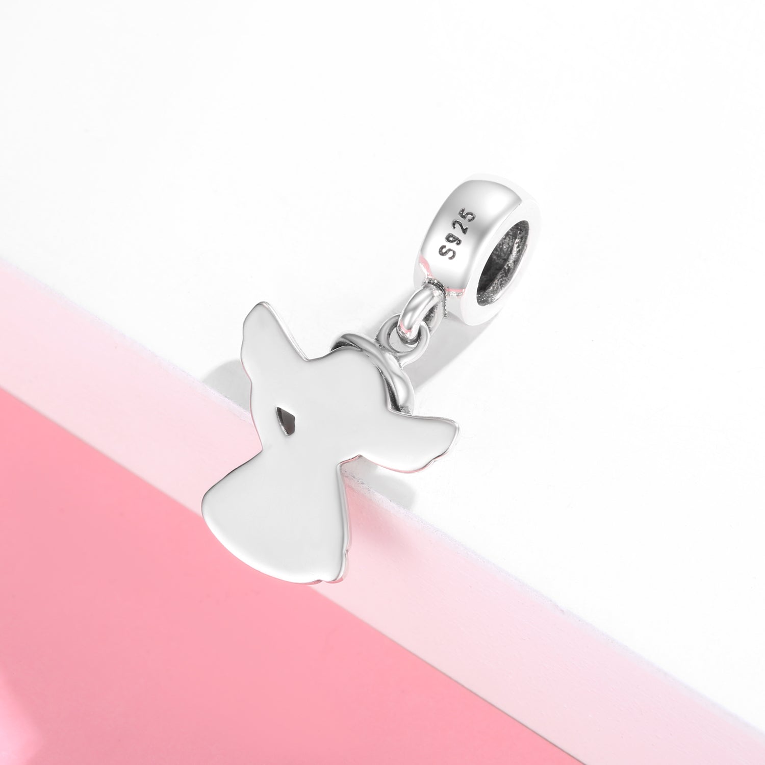 S925 Sterling Silver Angel Wings Heart Dangle Charm Love Pendant Bead For DIY Charm Bracelet Necklace Jewelry Gift