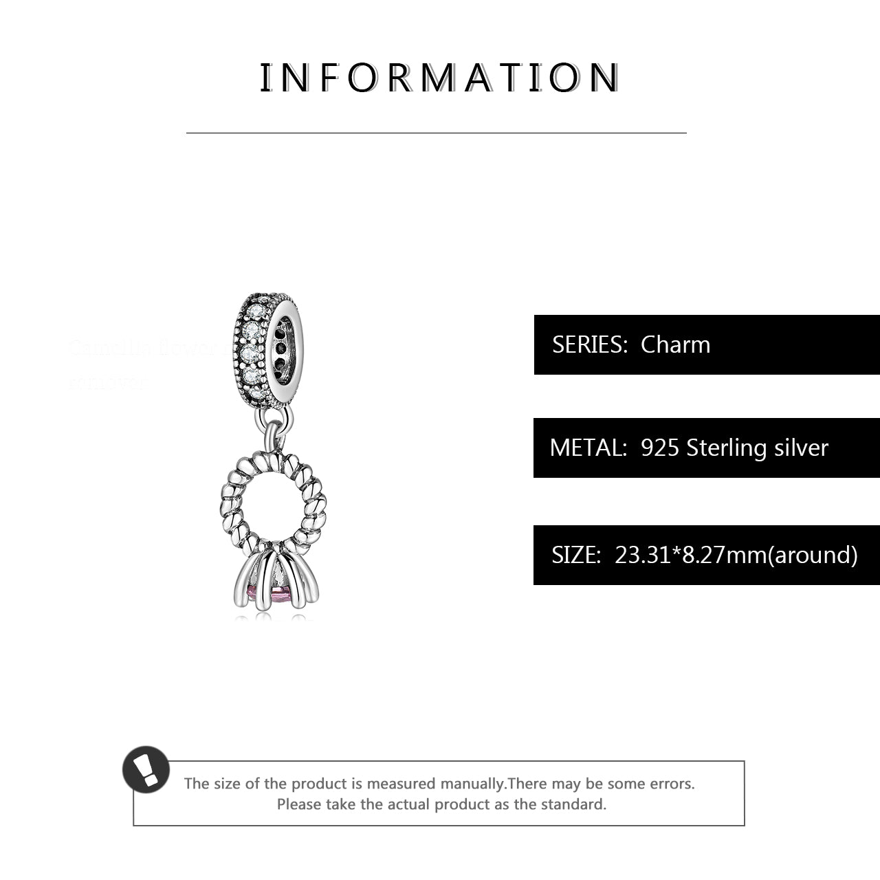 S925 Sterling Silver Shining Dangle Charm Fashion Minimalist Pendant Bead For DIY Charm Bracelet Necklace Jewelry Gift
