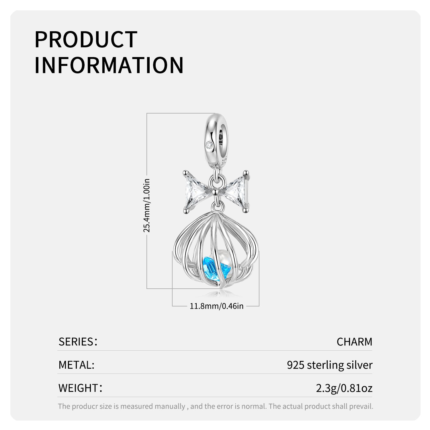 S925 Sterling Silver Blue Shell Heart Dangle Charm Ocean Love Pendant Bead For DIY Charm Bracelet Necklace Jewelry Gift