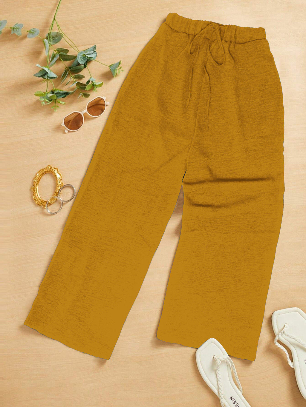 Loose-fitting Wide-leg Cropped Pants