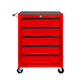 Excelo 5 Drawer Rolling Tool Chest, Ball Bearing Slides, Steel Storage For Garage And Workshop