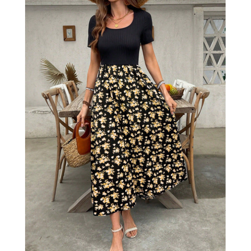 Summer European And American-style New-print Dress