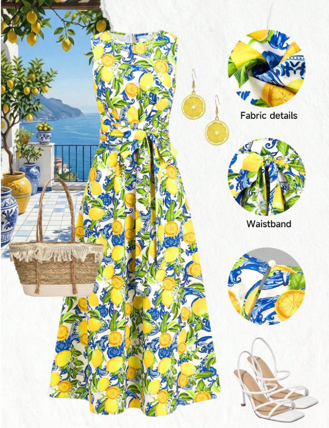 Bohemian Romantic Floral Resort Style French Inspired New Dress