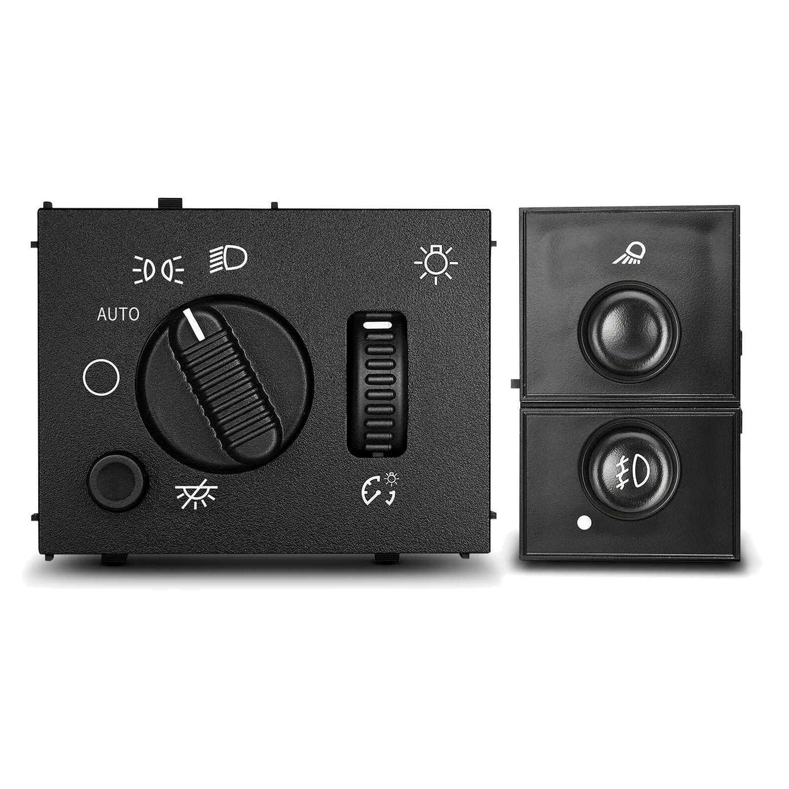 2x Fog Light S Witch & Headlight S Witch For Chevy Silverado GMC Sierra Cadillac