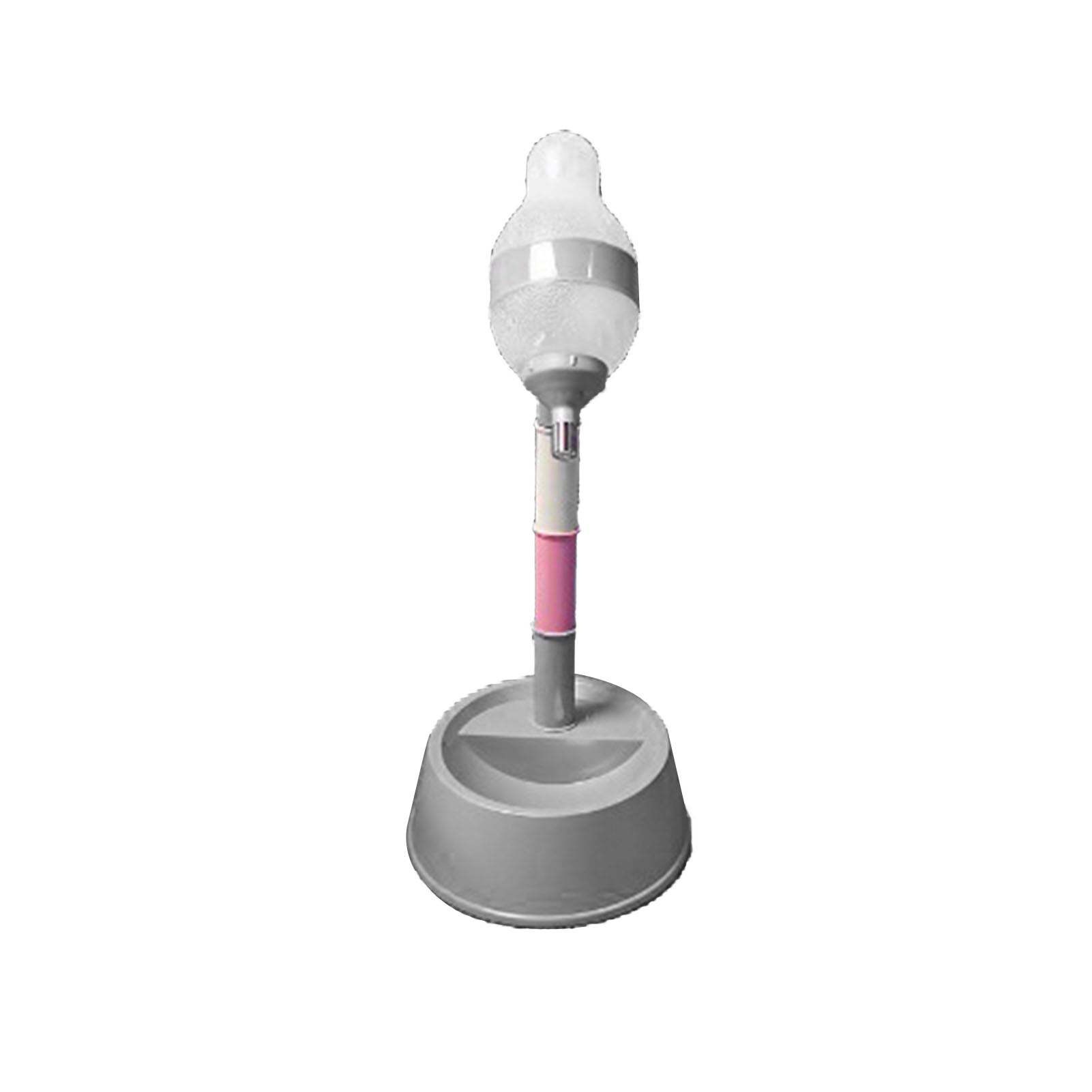 Standing Cat Water Dispenser Multipurpose Adjustable Height Automatic Dog Water Bottle Dispenser For Cats Dogs Pets Deep Gray Bottom