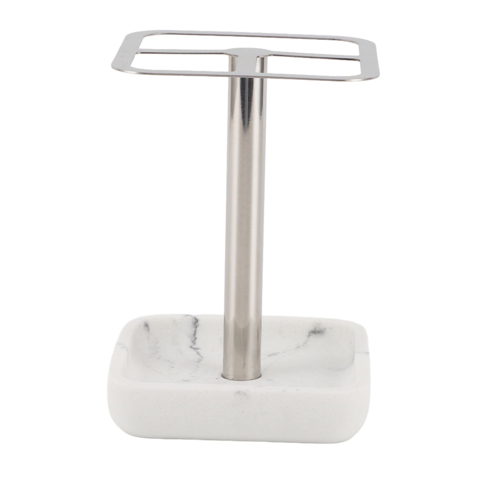 Toothbrush Holder Rustproof 304 Stainless Steel Toothpaste Storage Stand 3 Slots Space Saving Toothpaste Organizer For Bathroom Silver