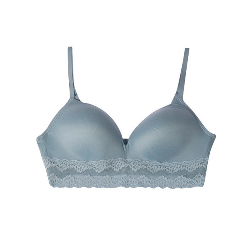 Lace Smooth-surface Bra French Style Wireless