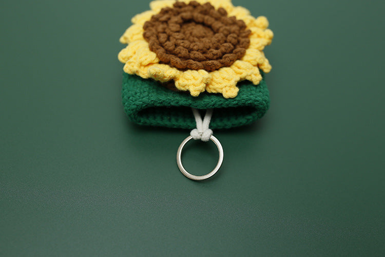 Hand-woven Key Case Wool Protective Cover Pendant