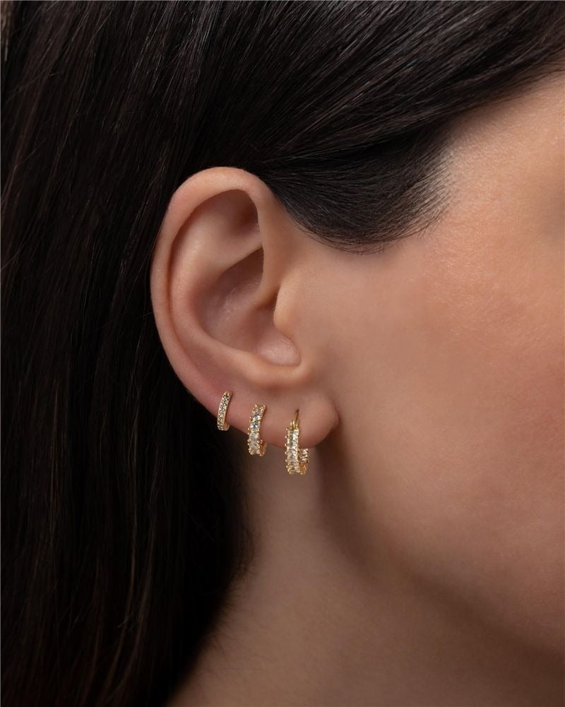 Cube Zircon Dome Set Thick Small Sharp Corner Dome Fashionable Daily Perforated Jewelry, Fashionable Daily Perforated Versatile Jewelry