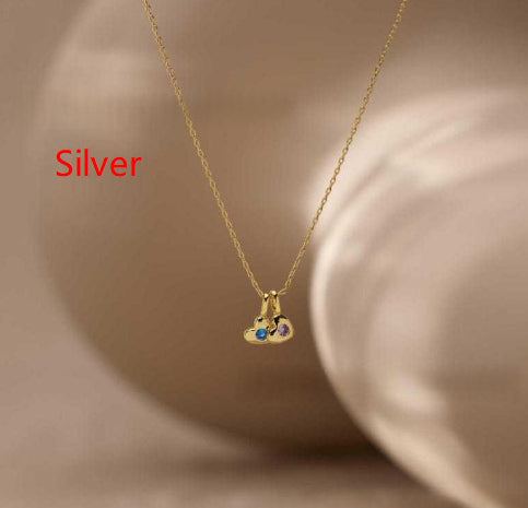 Light Luxury Custom Heart-shaped Pendant Necklace Women's Collarbone Chain