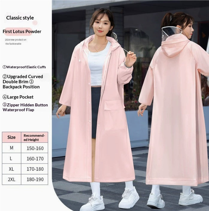 Heavy-Rainproof One-Piece Raincoat For Electric Bicycles