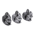 3PCS Flower Pot Decorative Feet Resin Animal Statue Plant Pot Support Feet Planter Riser For Outdoor Garden Squirrel