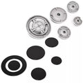 5Pcs Set Cooker Oven Gas Hob Rapid Burner Caps Crown Ring Tops Kit Flame Cover