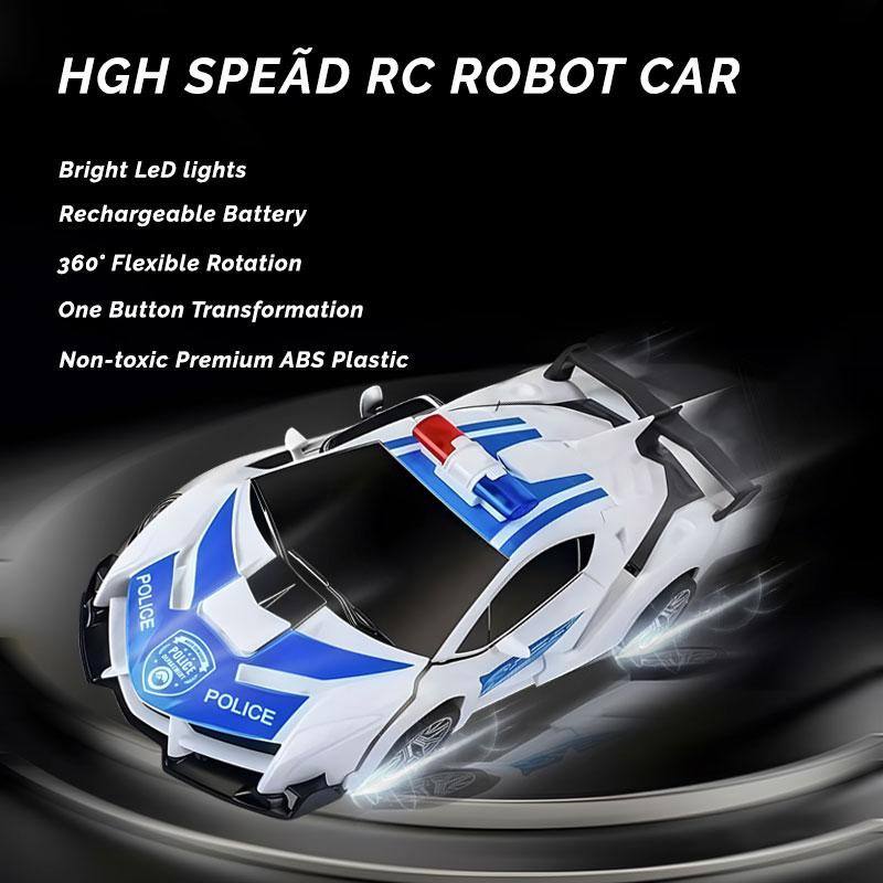 Multifunctional Transforming Vehicle Toy  Racing And Robot Modes  Perfect Gift For Kids