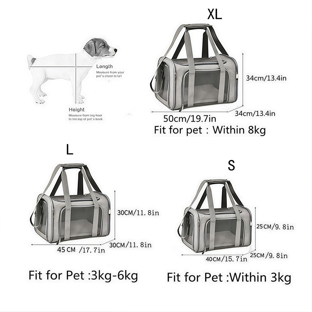 Cat Carriers Dog Carrier Pet Carrier For Small  Medium Cats Dogs Puppies, TSA Airline Approved Small Dog Carrier Soft Sided, Collapsible Waterproof Travel Puppy Carrier
