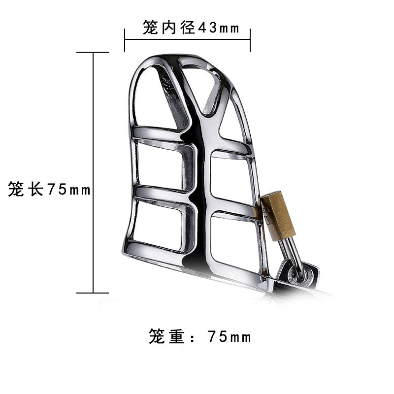 Men's Metal Chastity Lock Flirting Toy For Exercise