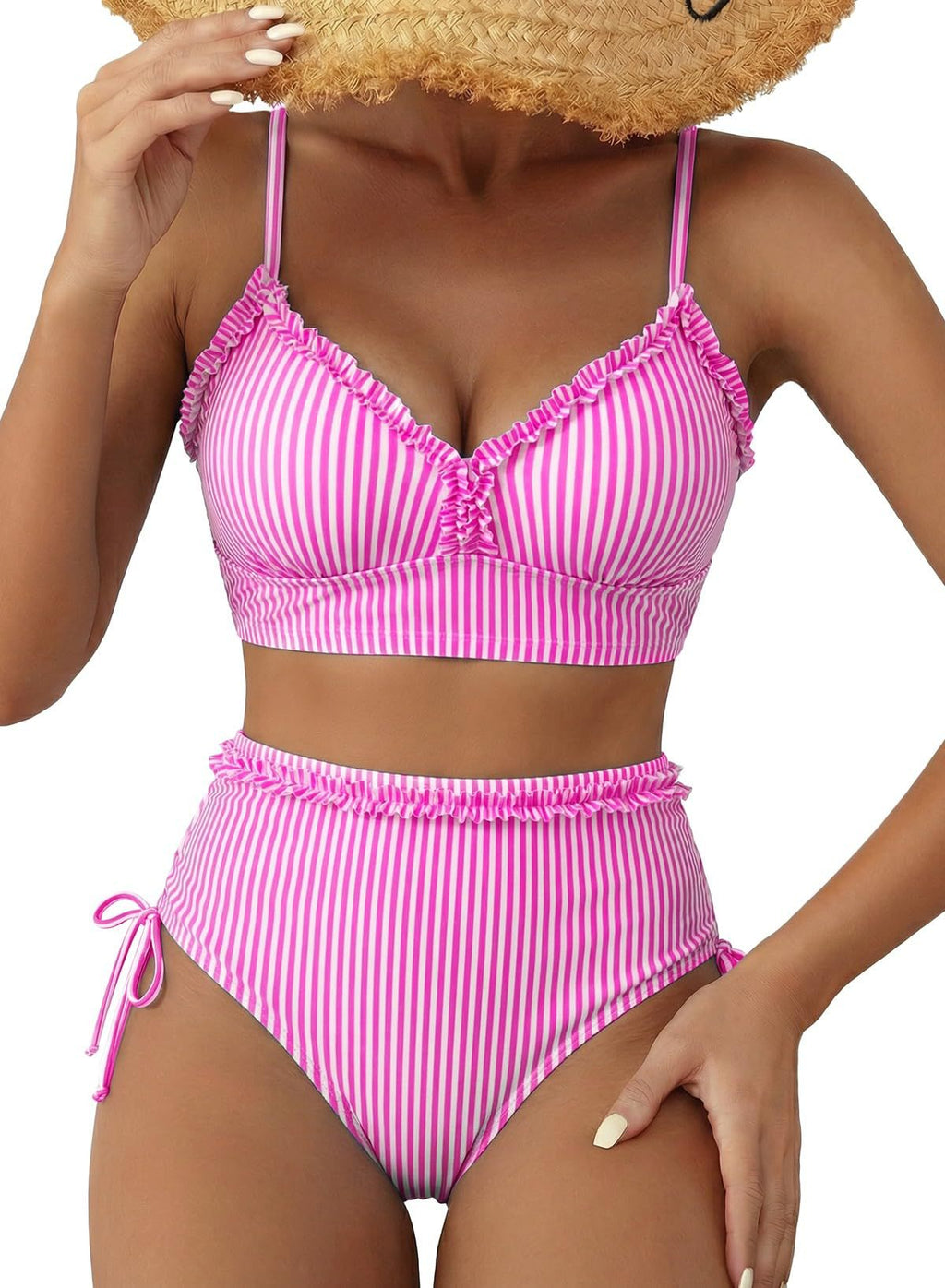 Womens Patchwork Top And Shorts Bikini Set