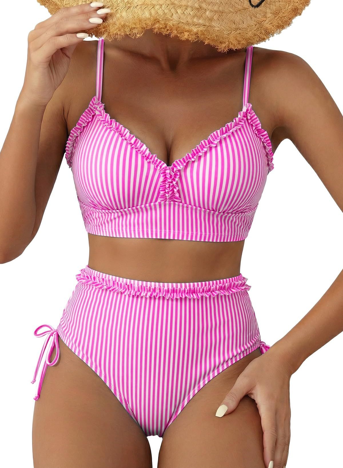 Womens Patchwork Top And Shorts Bikini Set