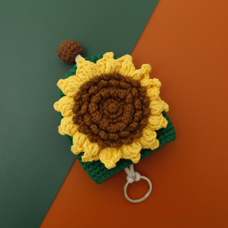 Hand-woven Key Case Wool Protective Cover Pendant