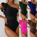 New Womens Quick-drying Bikini With Shoulder Ruffles