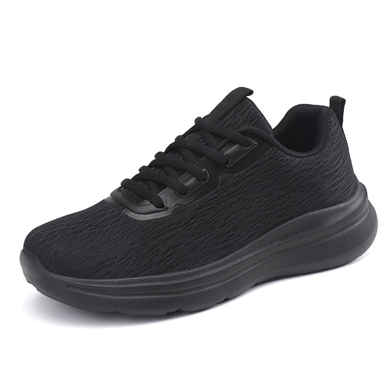 High-quality All-black Unisex Sneakers Springsummer Mesh Design For Women