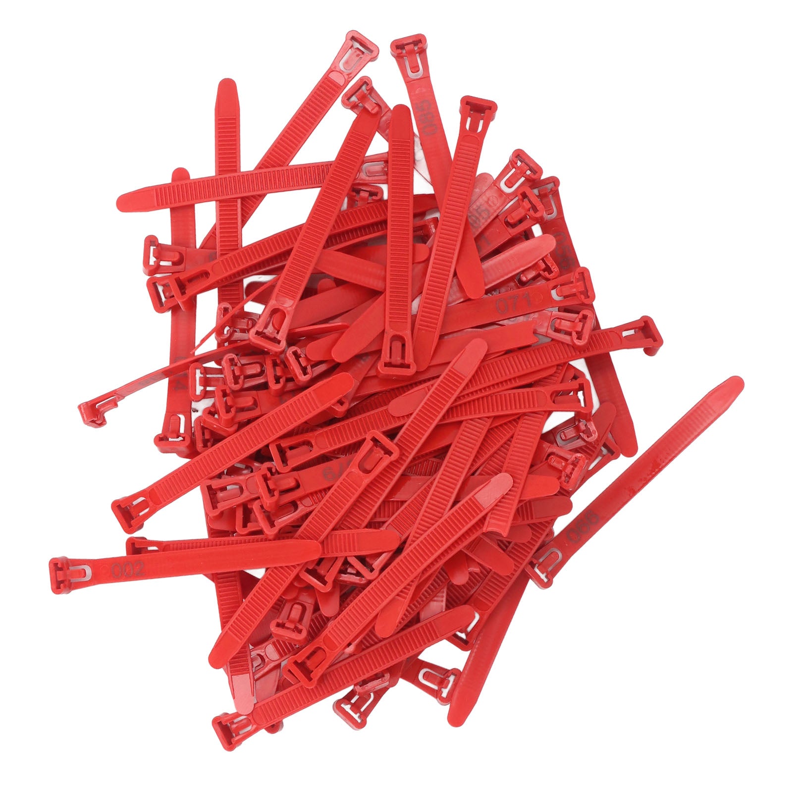 Chicken Leg Rings 1-100 Numbered Chicken Identification Leg Bands Tags Reusable For Ducks Chicks Chicken Pigeons Goose Red