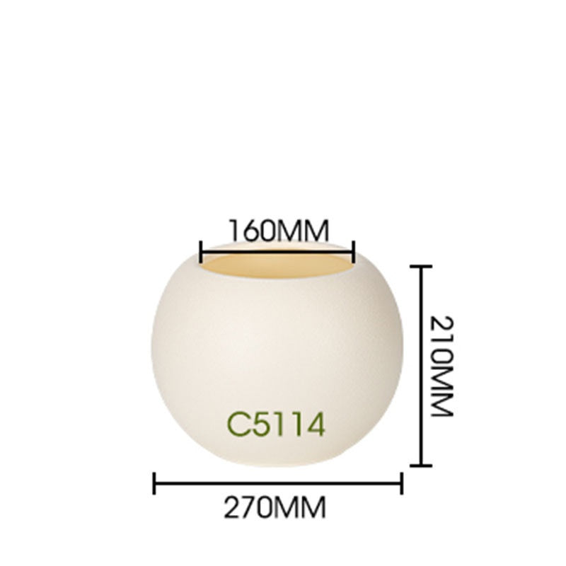 Spherical Flower Pot In Concrete Plastic