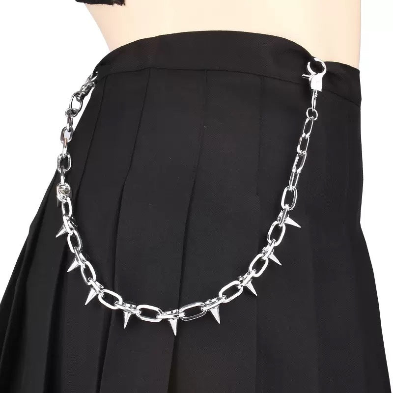 Fashionable Rivet Metal Chain Belt