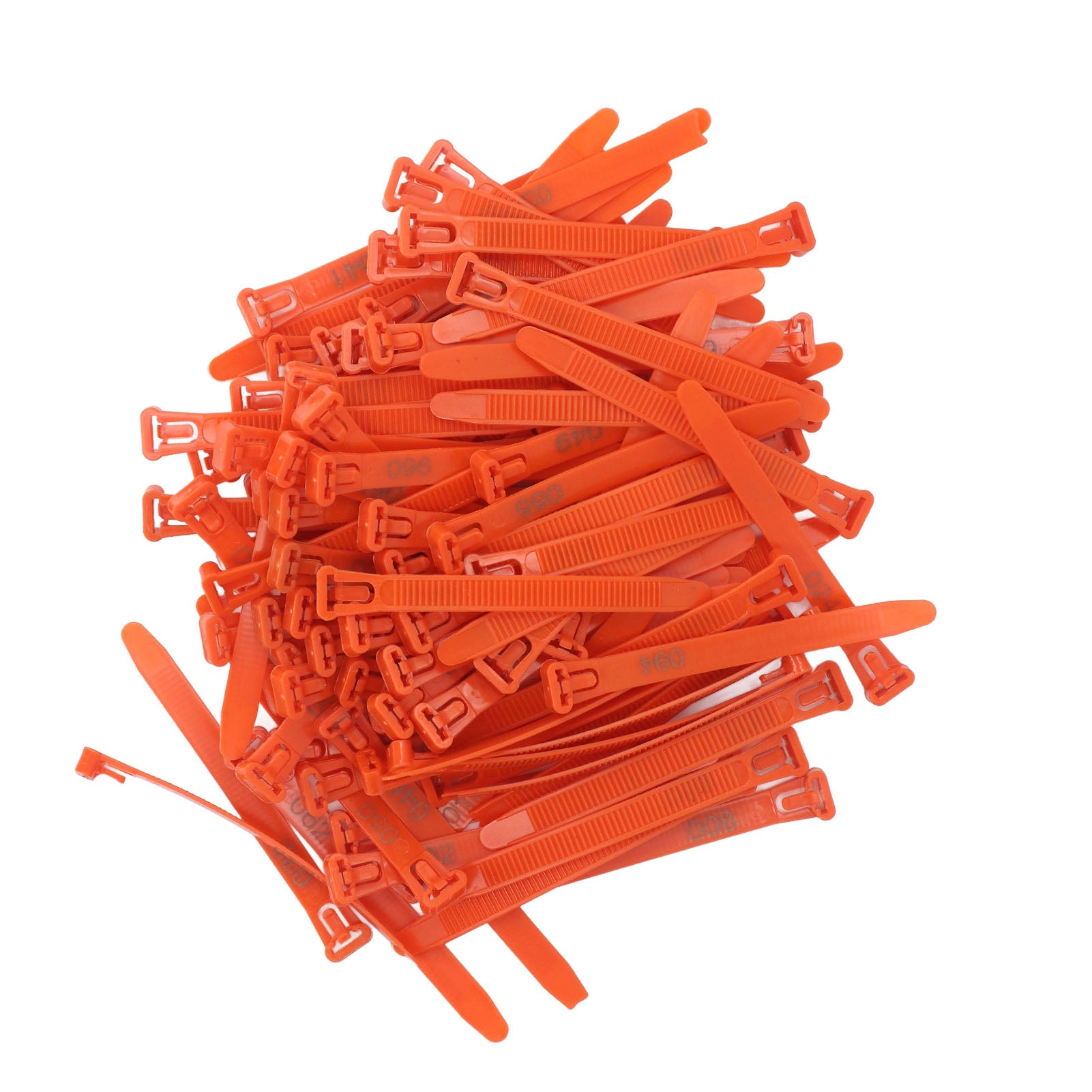 Chicken Leg Rings 1-100 Numbered Chicken Identification Leg Bands Tags Reusable For Ducks Chicks Chicken Pigeons Goose Orange