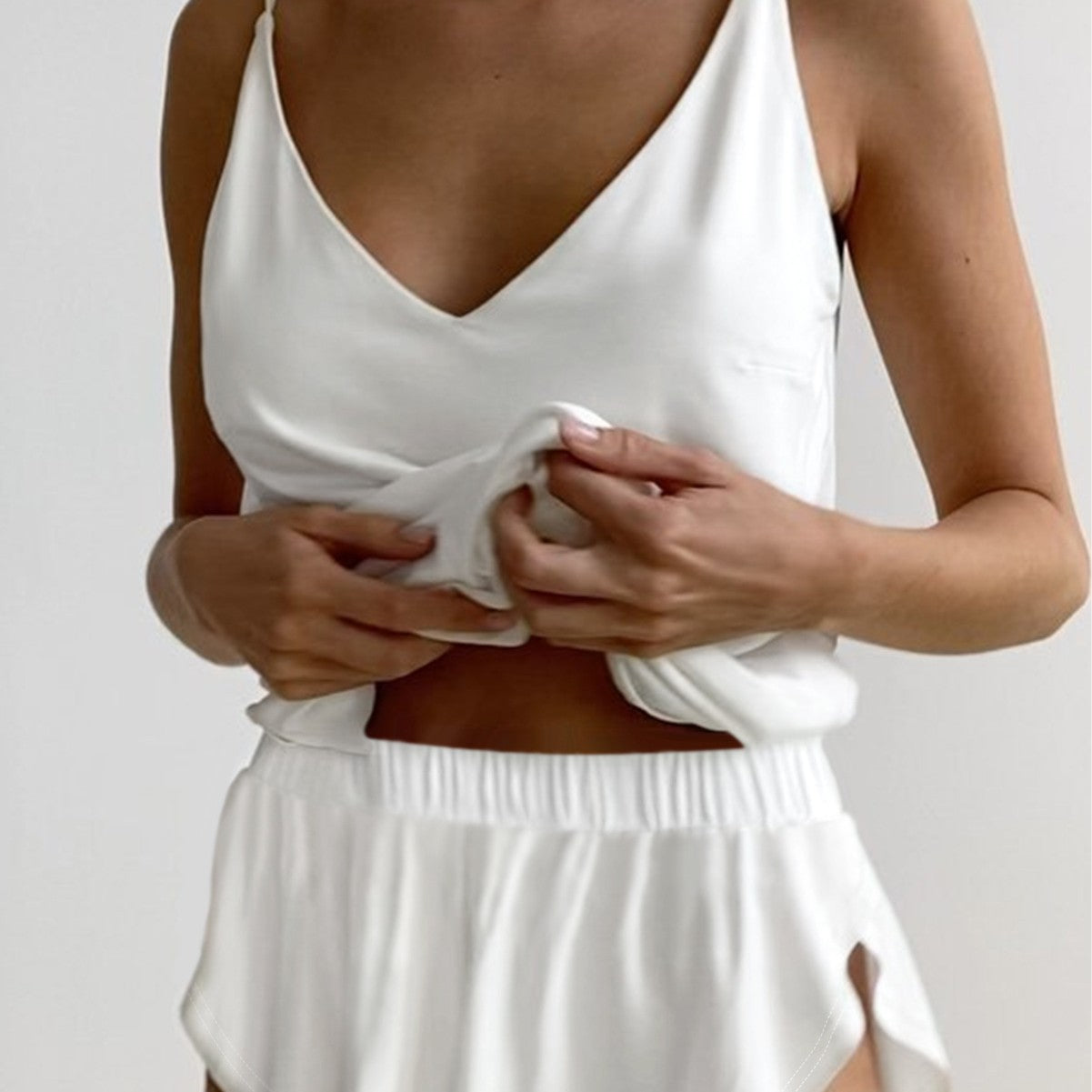 SpringSummer Sexy Fashionable Strap Style Shorts Set