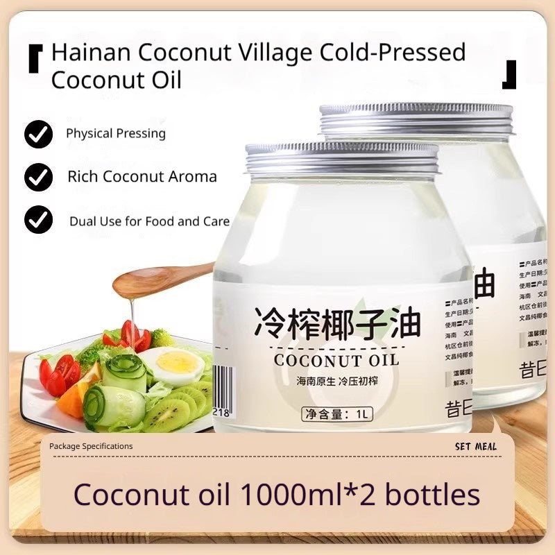 Cold-pressed Coconut Oil For Cooking Hair Care And Mouthwash