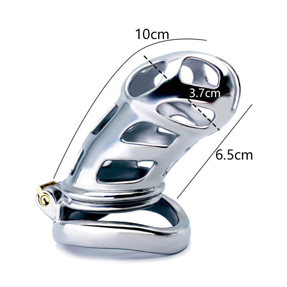 Cobra Arc Ring Men's Stainless Steel Chastity Cage Toy