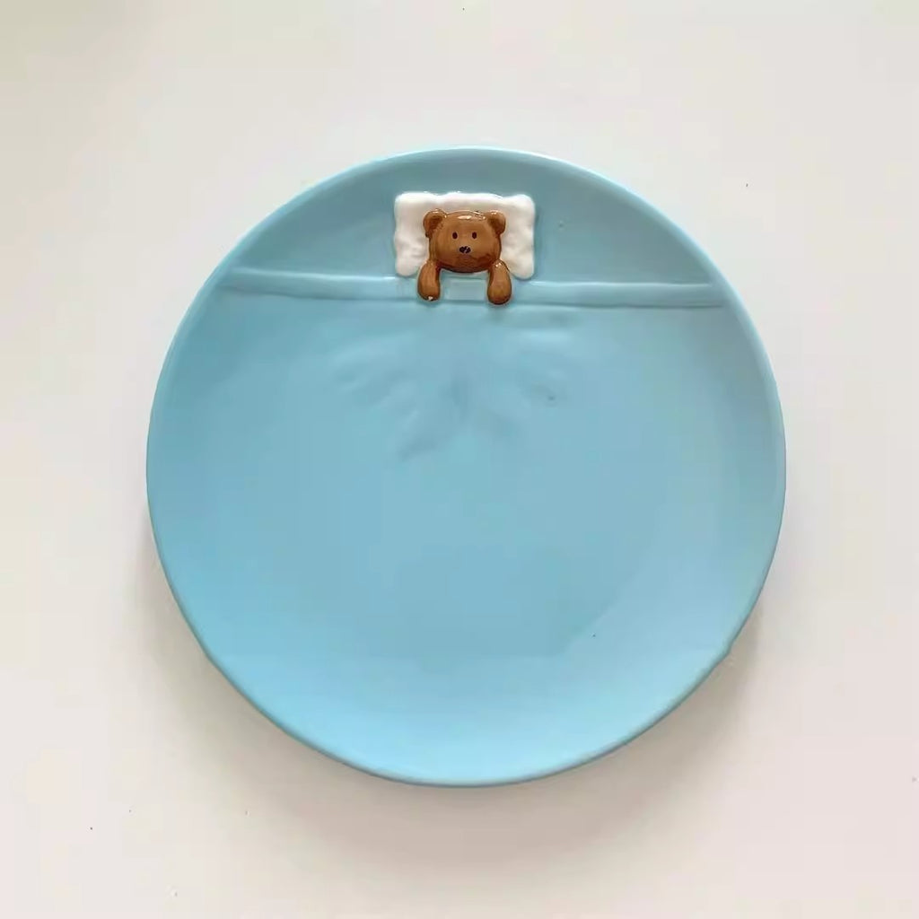 Ceramic Salad Home-use Creative Solid-color Pasta And Vegetable Dish